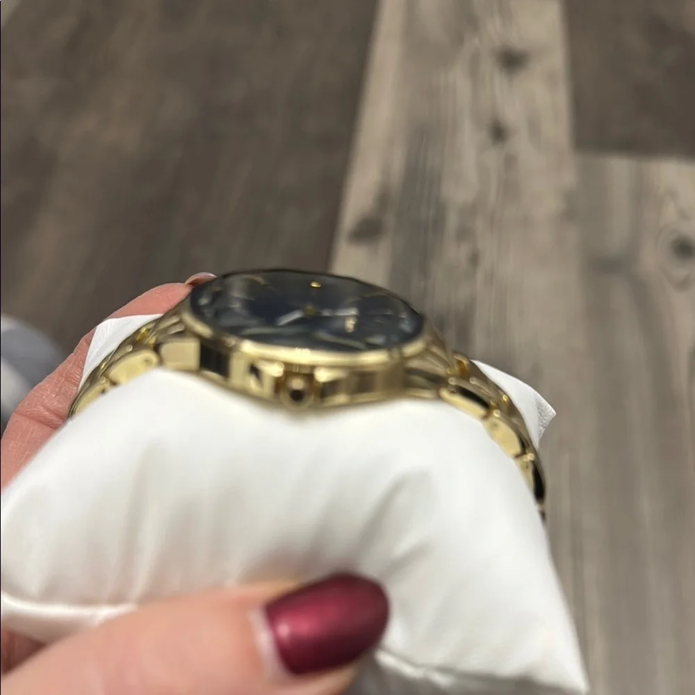 Juicy‎ Couture Gold and Navy Blue Face Watch